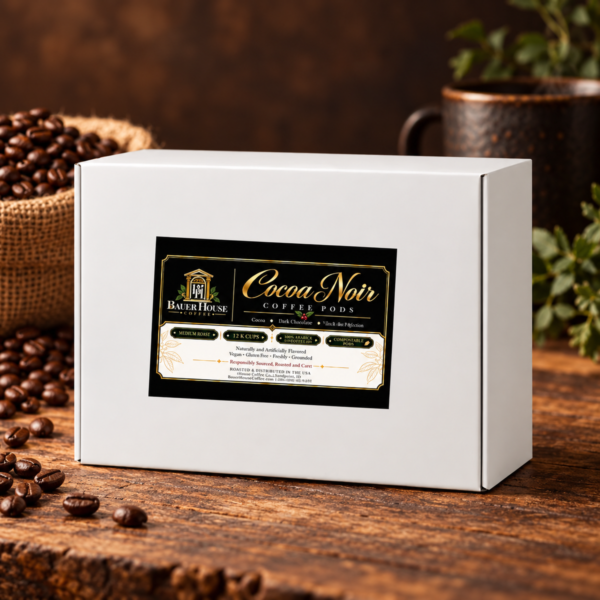 Cocoa Noir, Compostable Coffee Pods