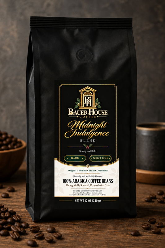 Midnight Indulgence private-label coffee bag